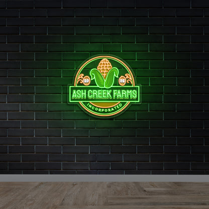 Ash Creek Farms - Premium Neon Artwork