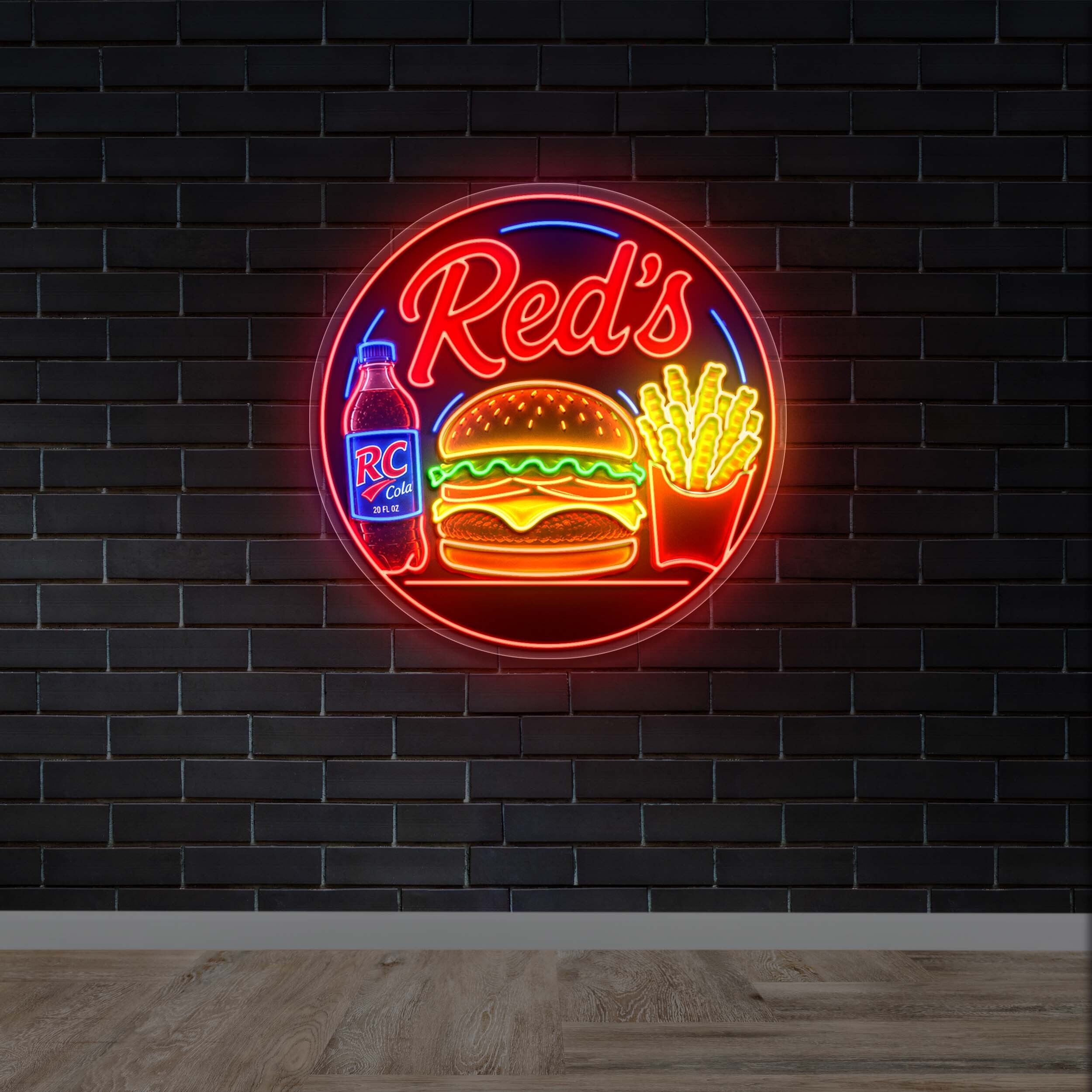 Red's - Premium Neon Artwork