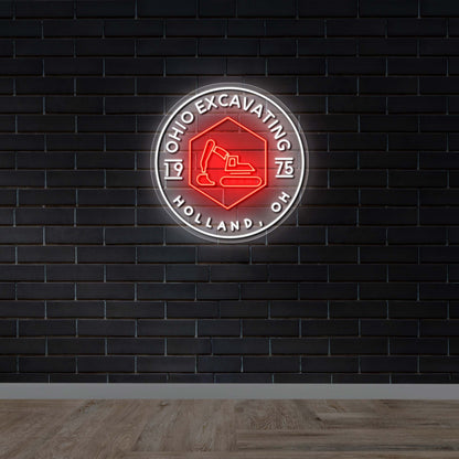 Ohio Excavating - Premium Neon Artwork
