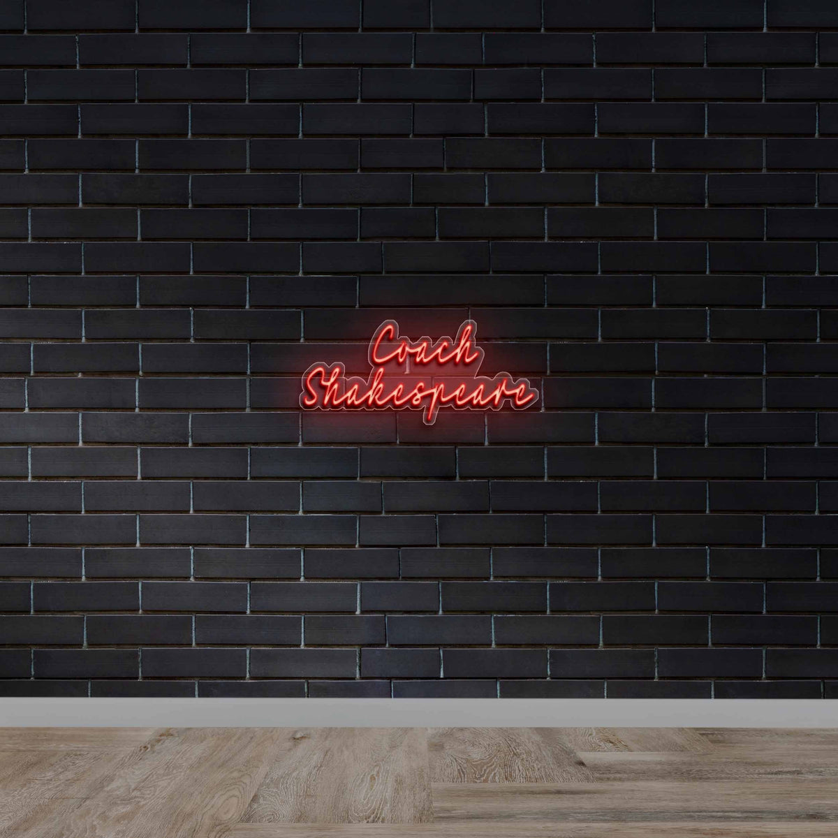 Coach Shakespeare - Premium Neon Artwork