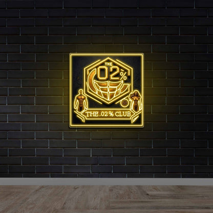 The .02% Club - Premium Neon Artwork
