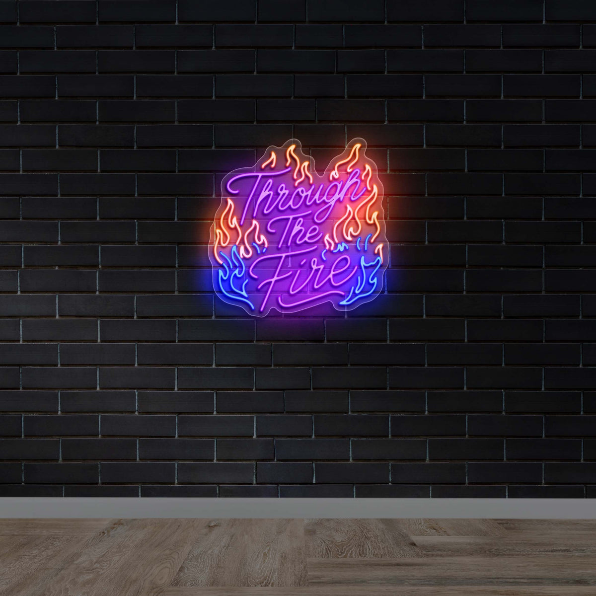 Through The Fire - Premium Neon Artwork