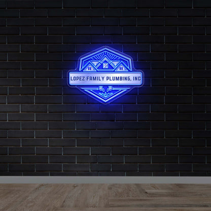 LOPEZ FAMILY PLUMBING, INC - Premium Neon Artwork