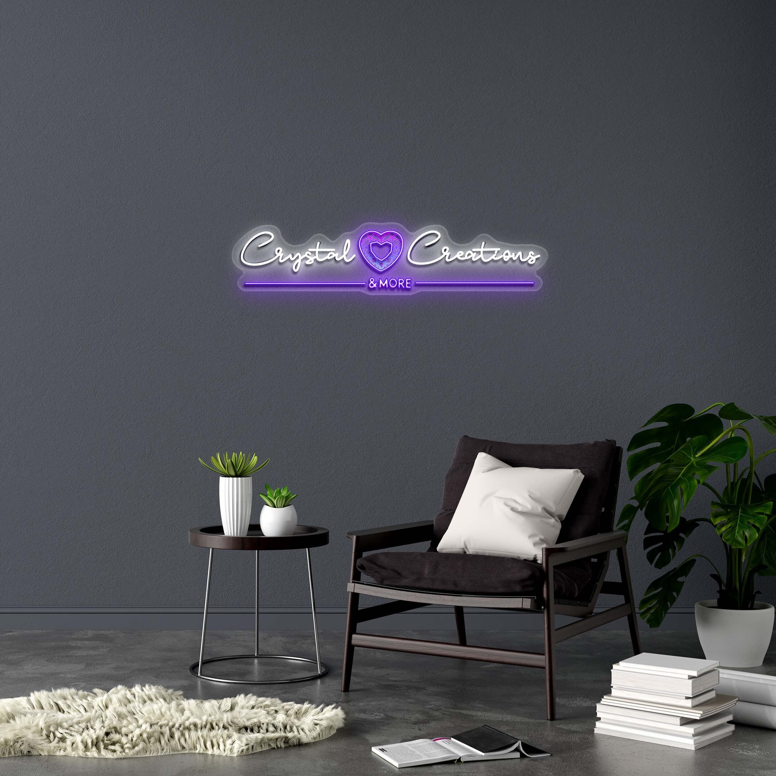 Crystal Creations & MORE - Premium Neon Artwork