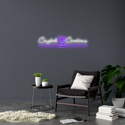 Crystal Creations & MORE - Premium Neon Artwork