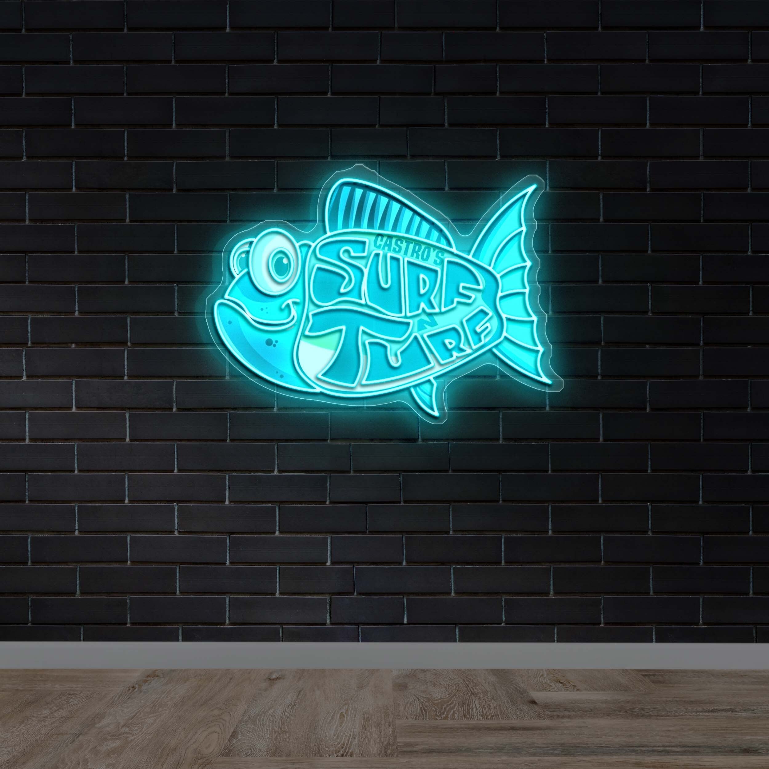 CASTRO’S SURF & TURF - Premium Neon Artwork
