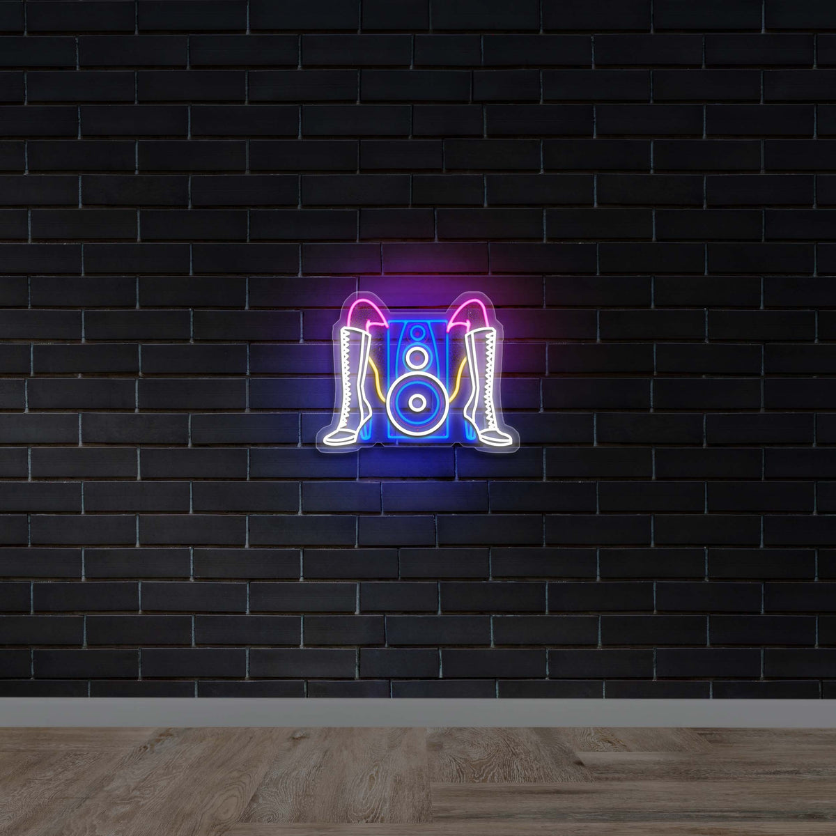 Bass & Heels - Premium Neon Artwork