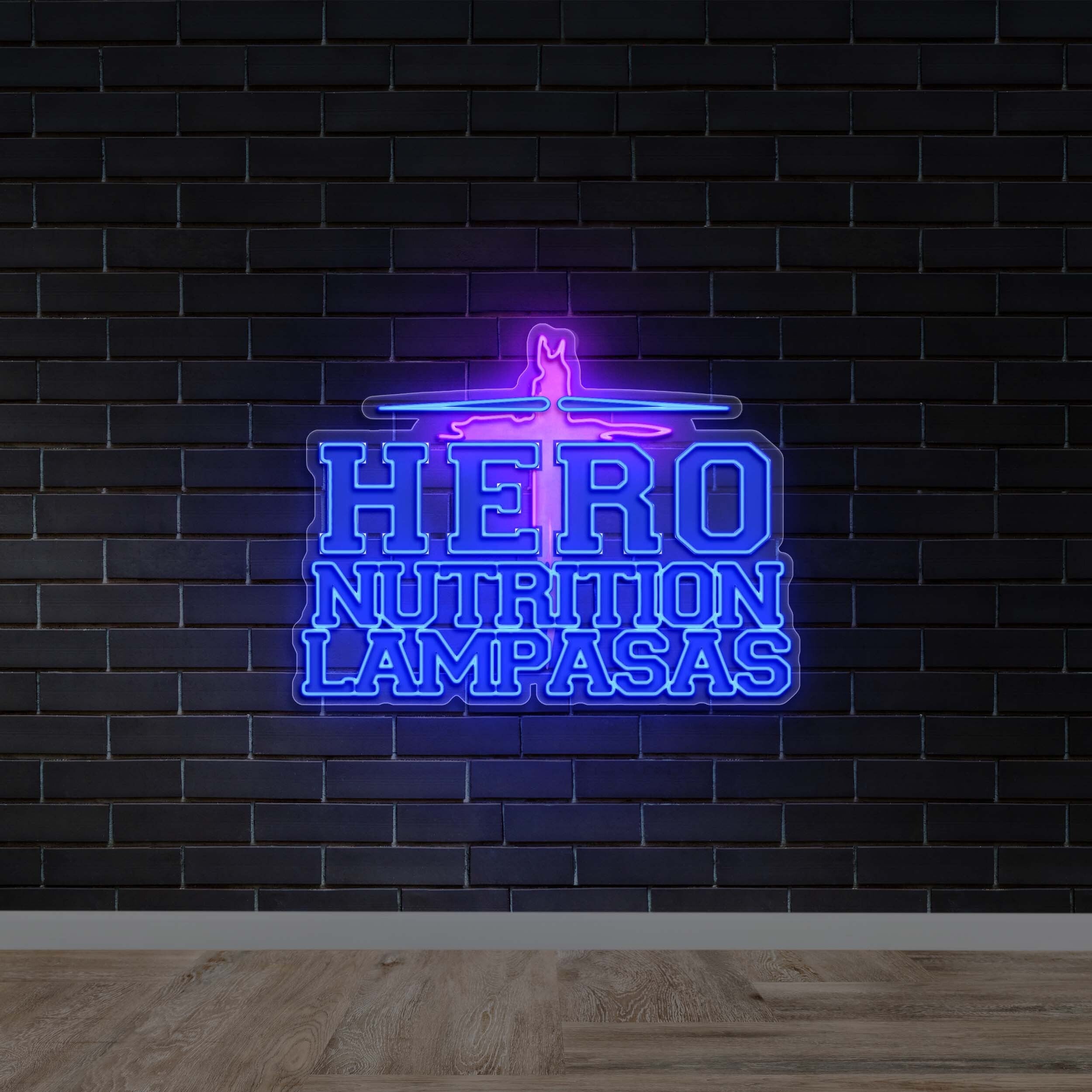 HERO NUTRITION LAMPASAS - Premium Neon Artwork