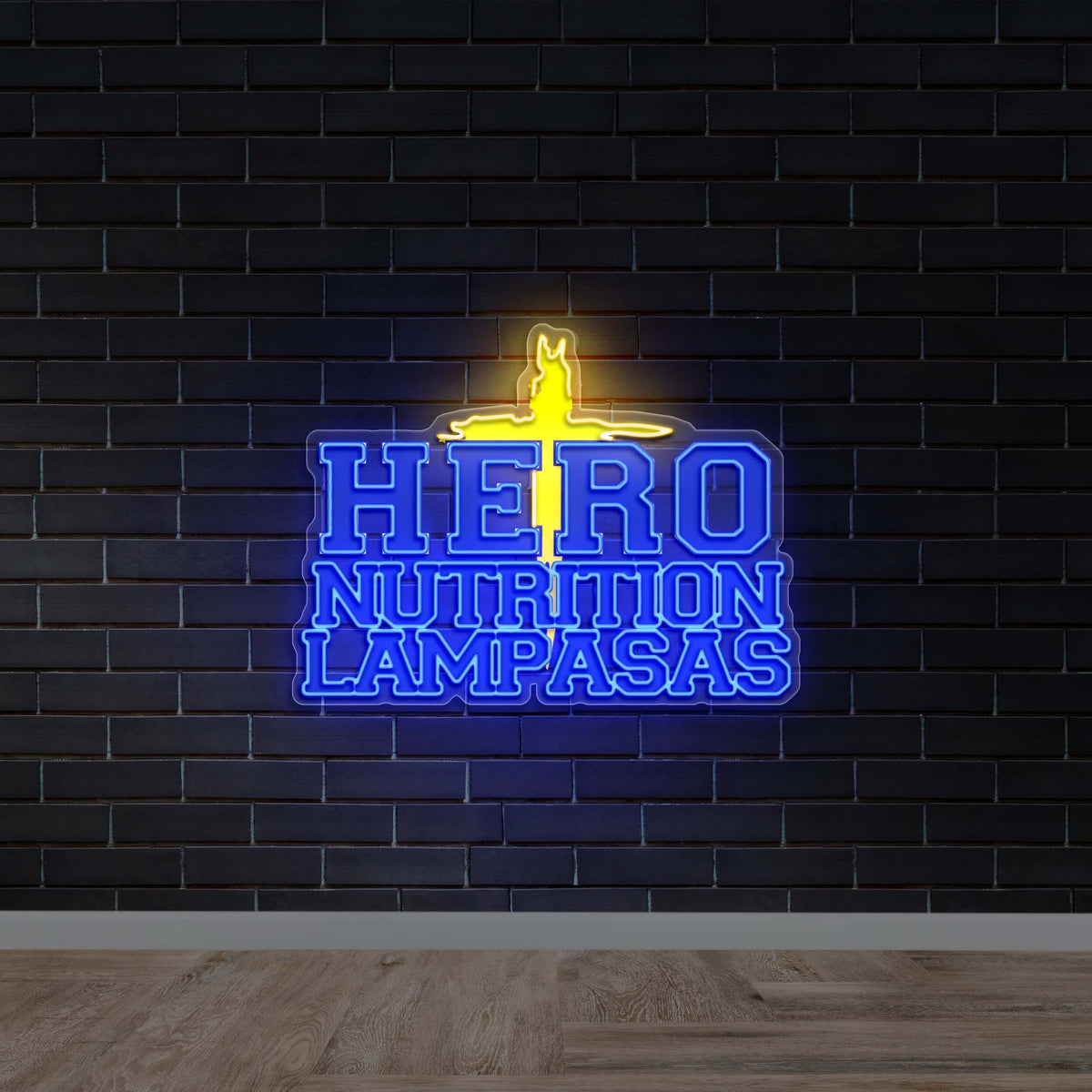 HERO NUTRITION LAMPASAS - Premium Neon Artwork