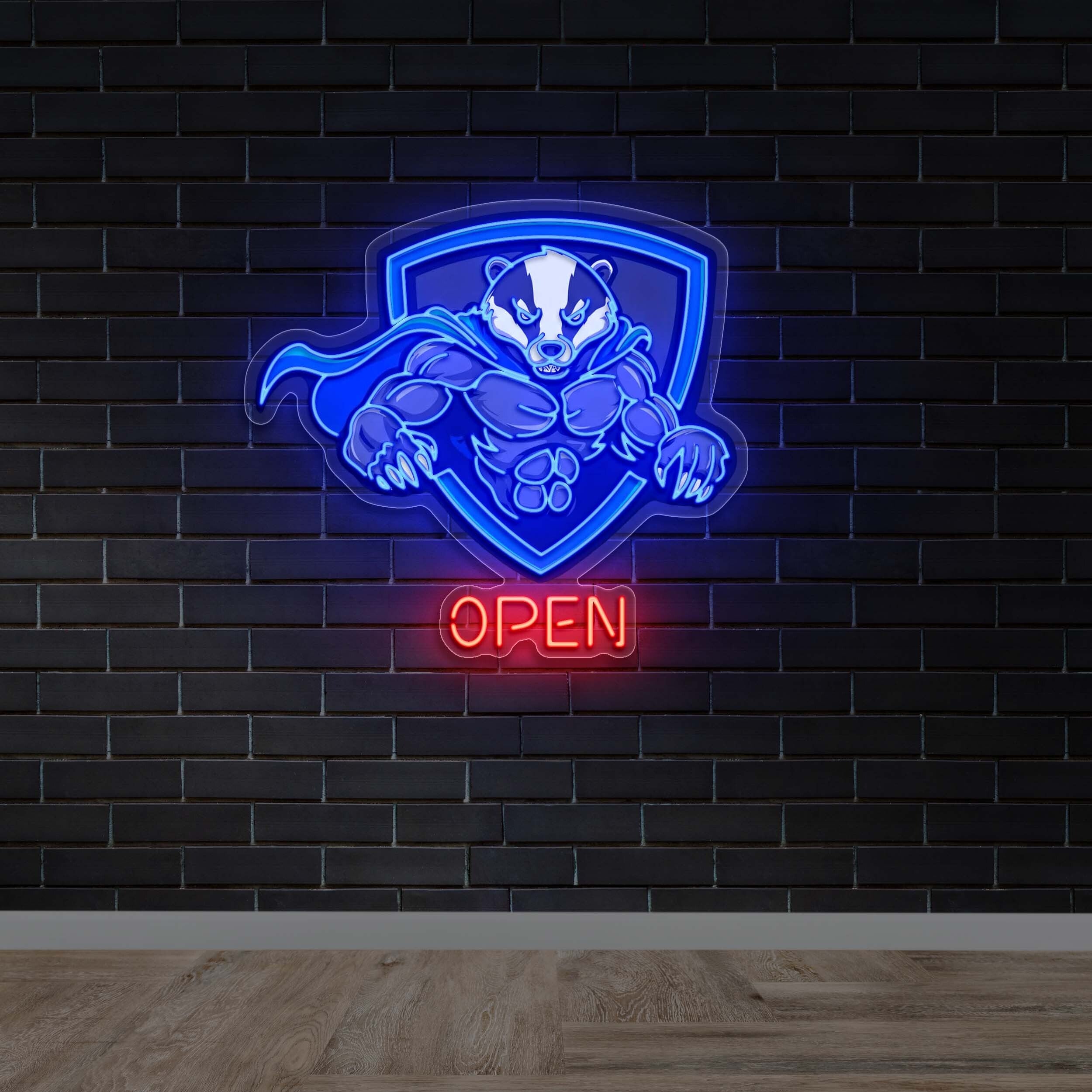 Hero Nutrition Mascot | 2nd Version - Premium Neon Artwork