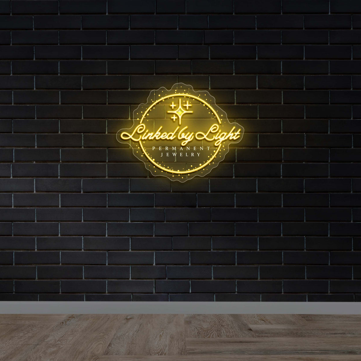 Linked by Light Permanent Jewelry - Premium Neon Artwork