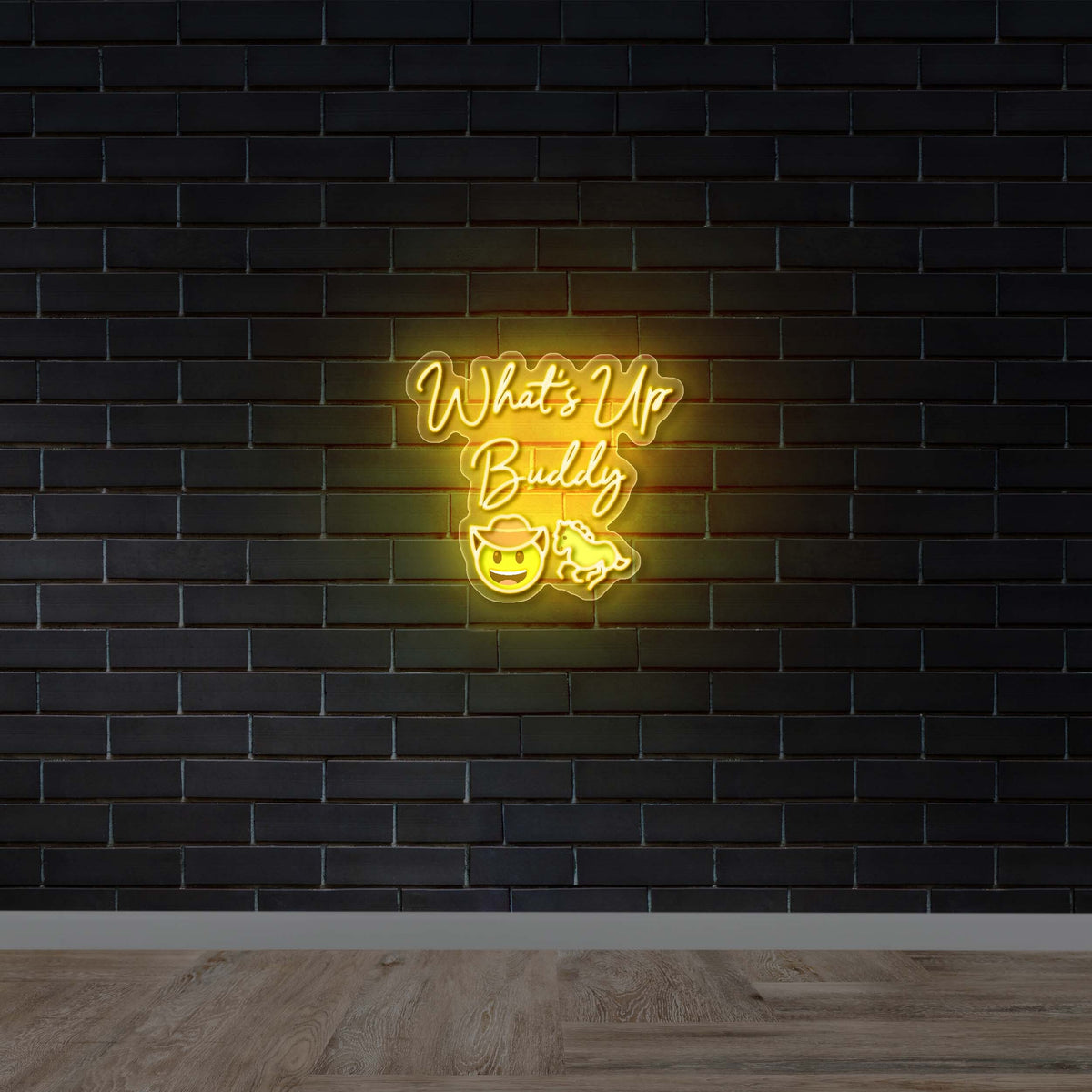 What's Up Buddy - Premium Neon Artwork