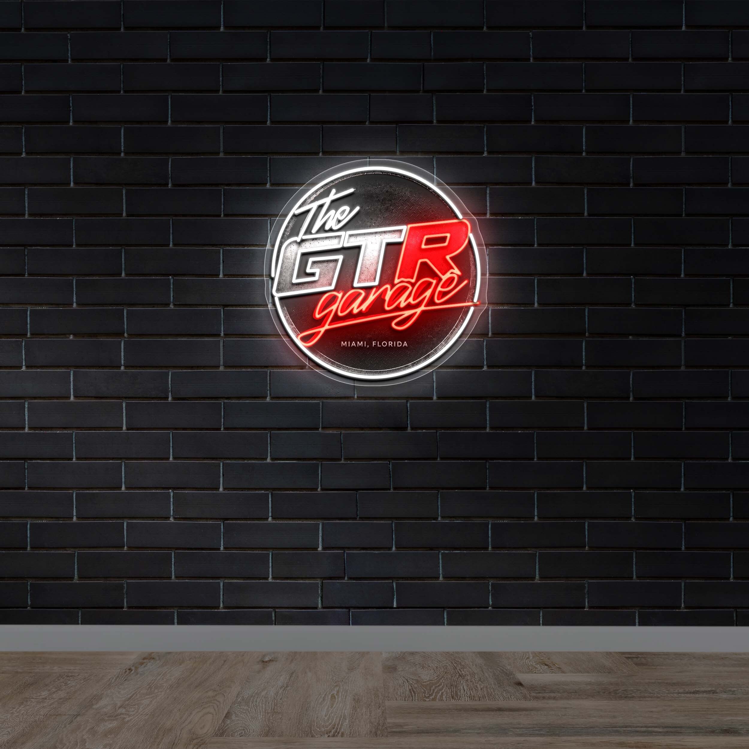 The GTR Garage - Premium Neon Artwork