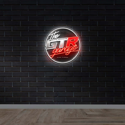 The GTR Garage - Premium Neon Artwork