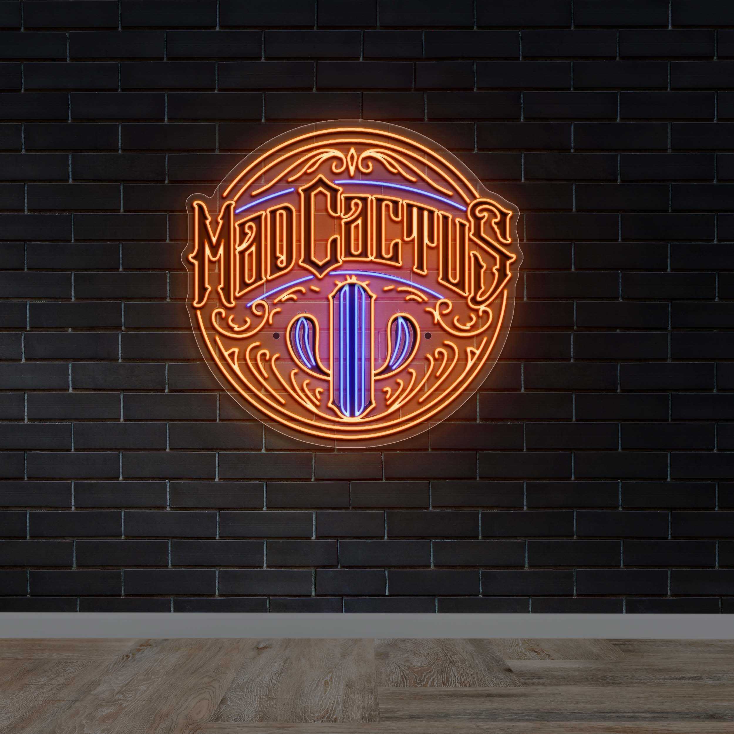 Mad Cactus - Premium Neon Artwork
