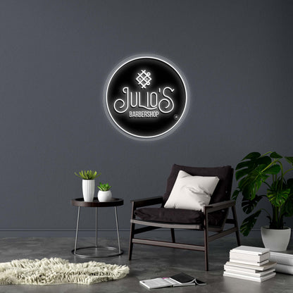 JULIO'S BARBERSHOP - Premium Neon Artwork