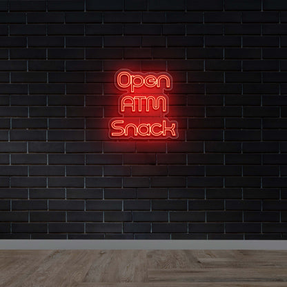 Open ATM Snack - Premium Neon Artwork