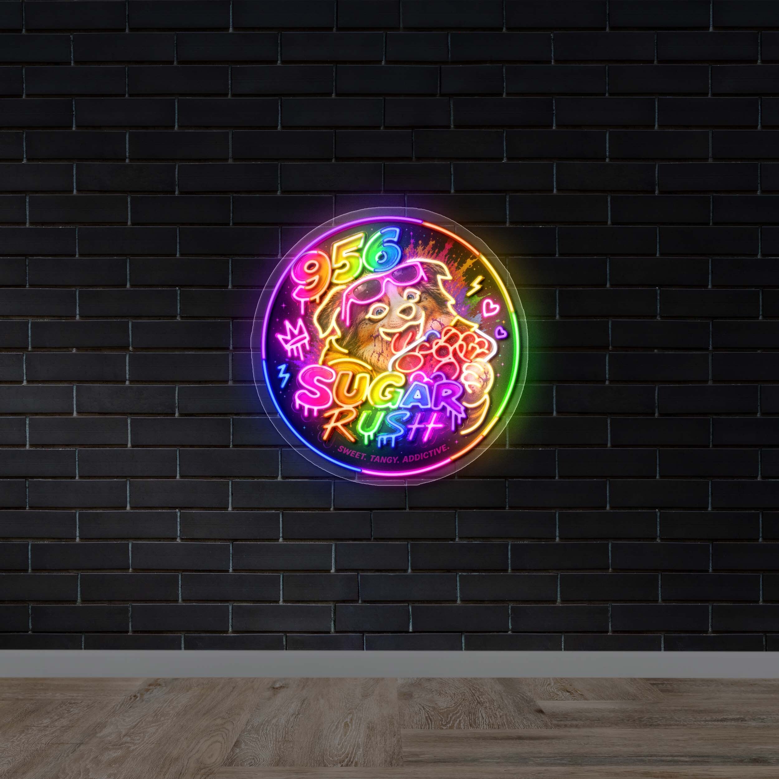 956 Sugar Rush - Premium Neon Artwork