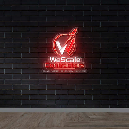 WE SCALE CONTRACTORS - Premium Neon Artwork
