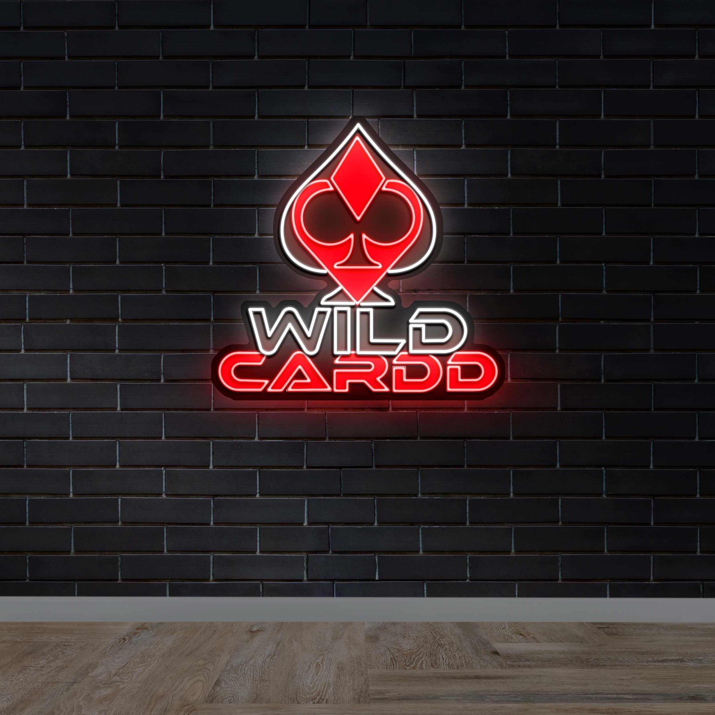 WILD CARDD - Premium Neon Artwork