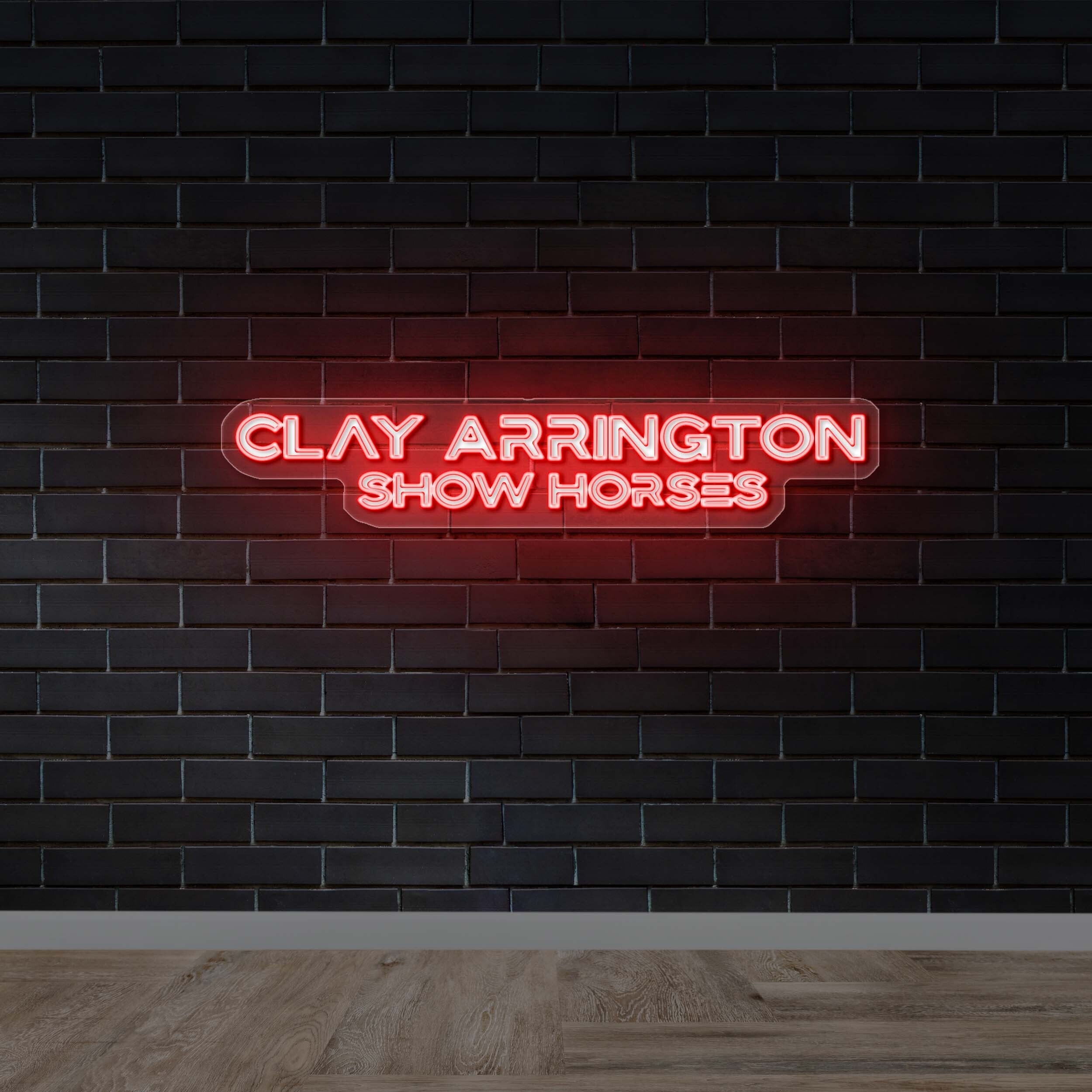 Clay Arrington Show Horses | 2nd Version - Premium Neon Artwork