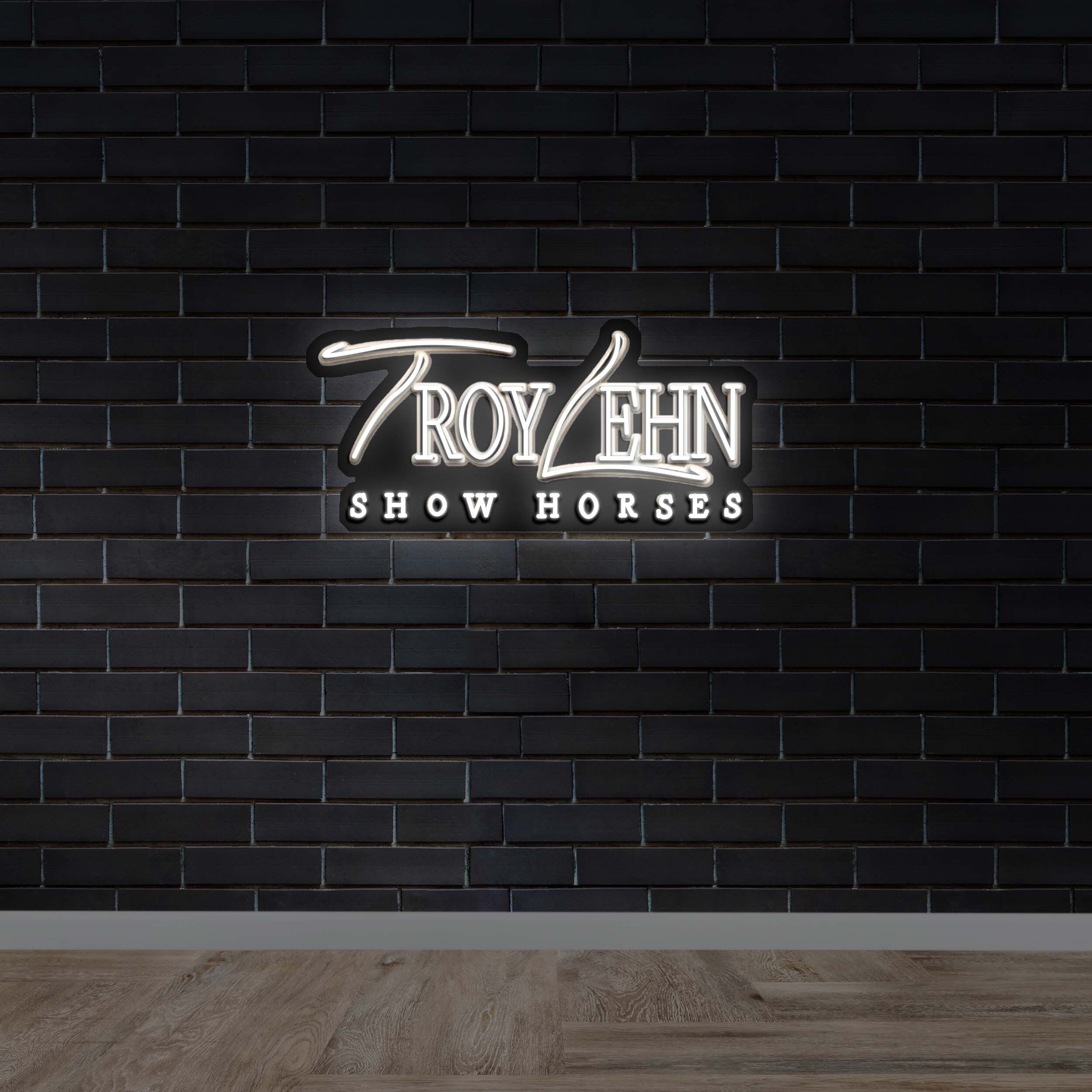 TROY LEHN SHOW HORSES - Premium Neon Artwork