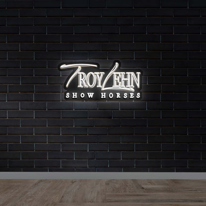 TROY LEHN SHOW HORSES - Premium Neon Artwork