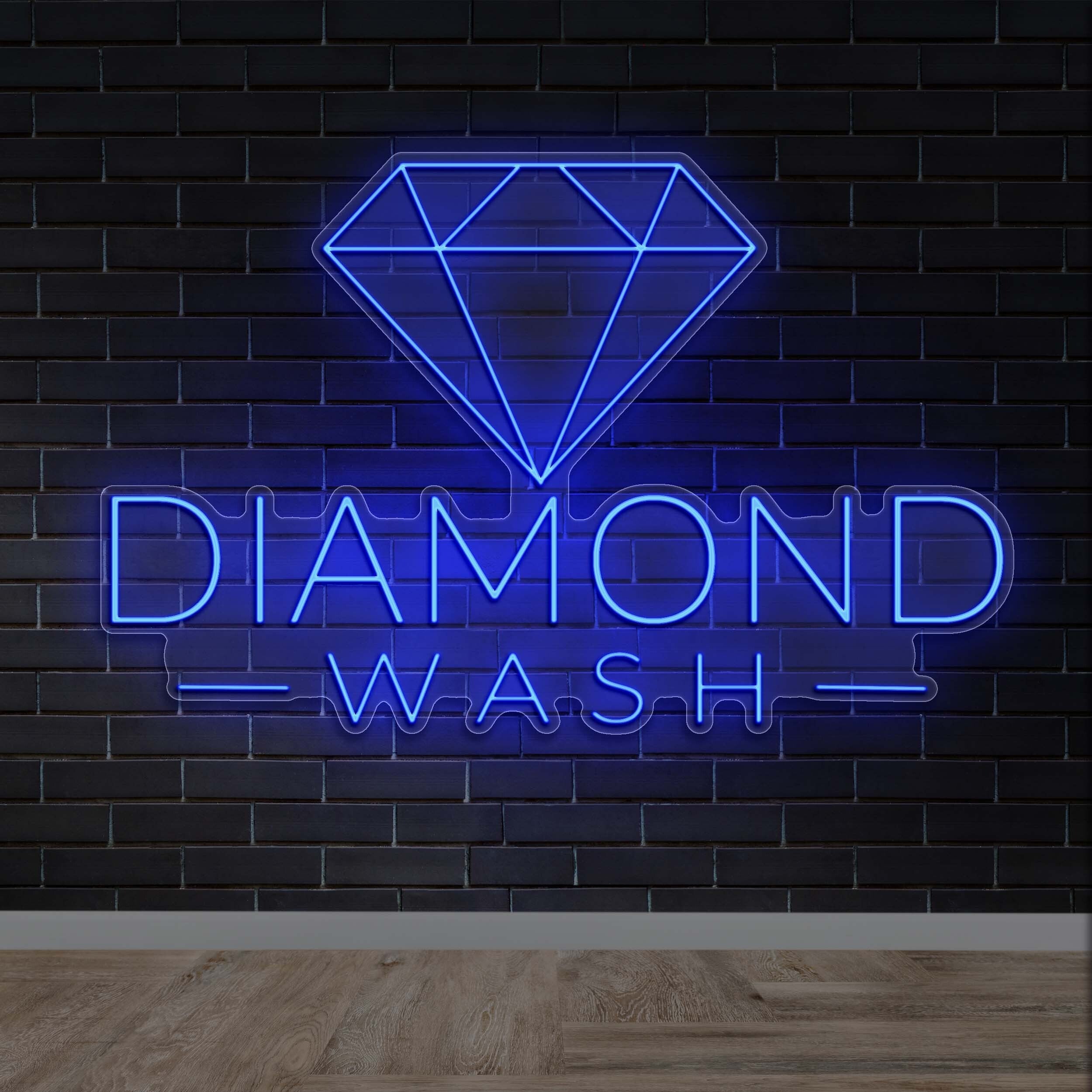 Diamond Wash - Premium Neon Artwork