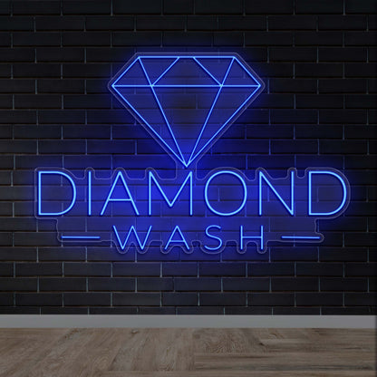 Diamond Wash - Premium Neon Artwork