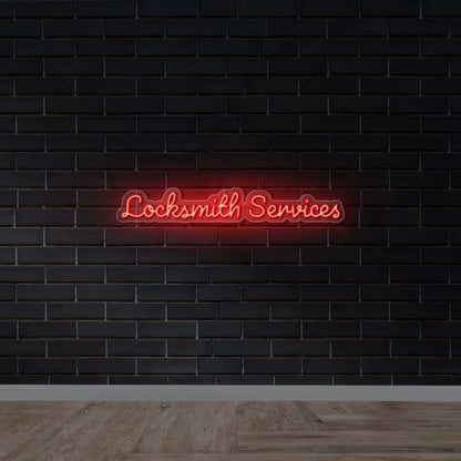 Locksmith Services - Premium Neon Artwork