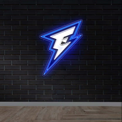 E - Premium Neon Artwork