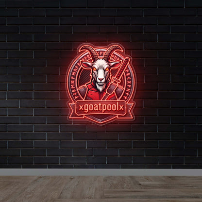 goatpool - Premium Neon Artwork