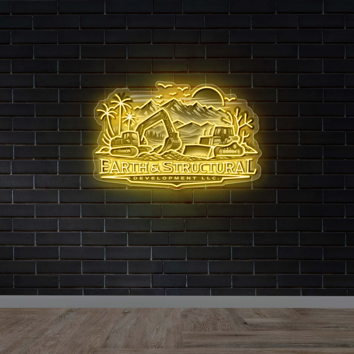 EARTH & STRUCTURAL - Premium Neon Artwork