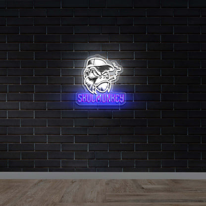 Skulmunkey - Premium Neon Artwork