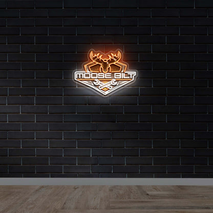 MOOSE BUILT - Premium Neon Artwork