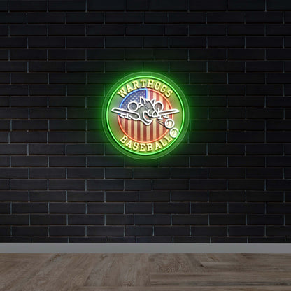 WARTHOGS BASEBALL - Premium Neon Artwork