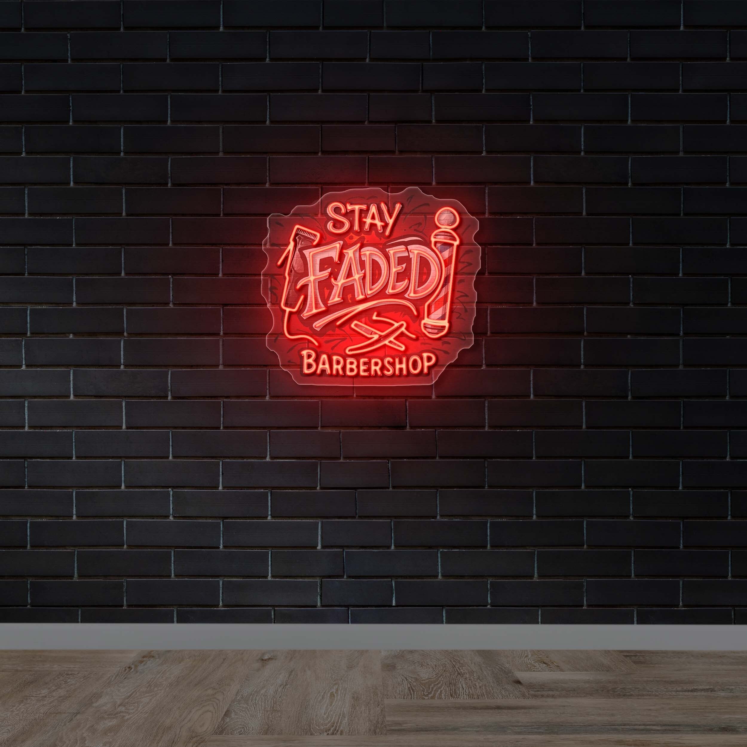 STAY FADED BARBERSHOP | 2nd Version - Premium Neon Artwork