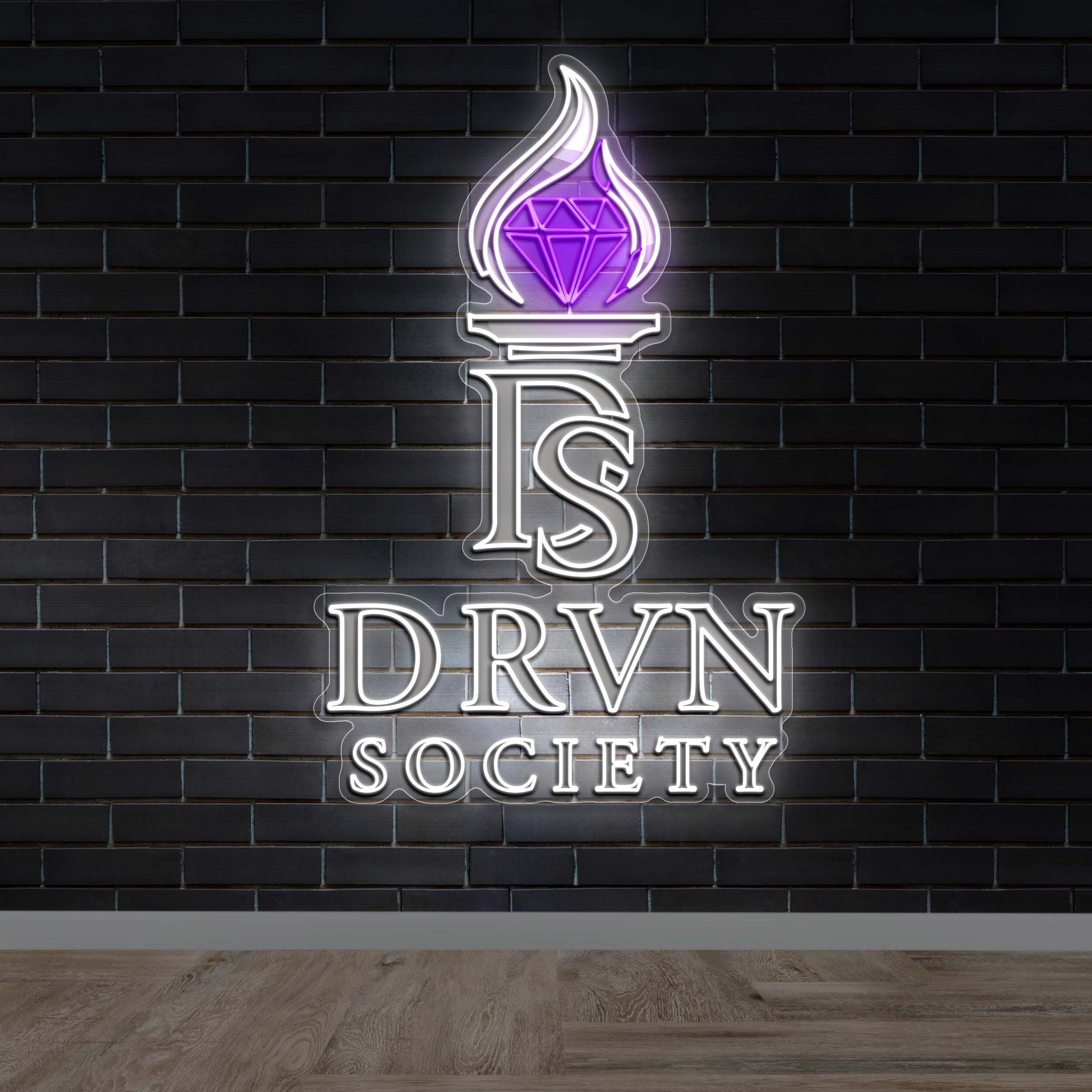 DRVN SOCIETY - Premium Neon Artwork