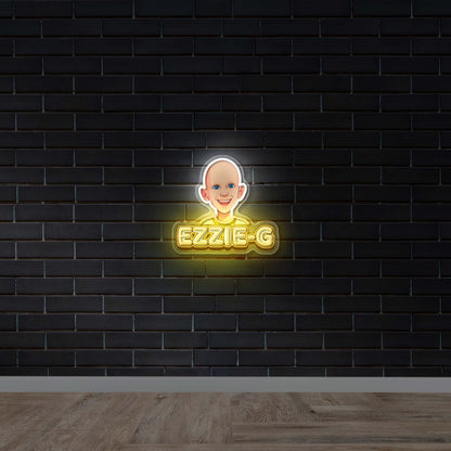 EZZIE-G Neon Logo - Premium Neon Artwork