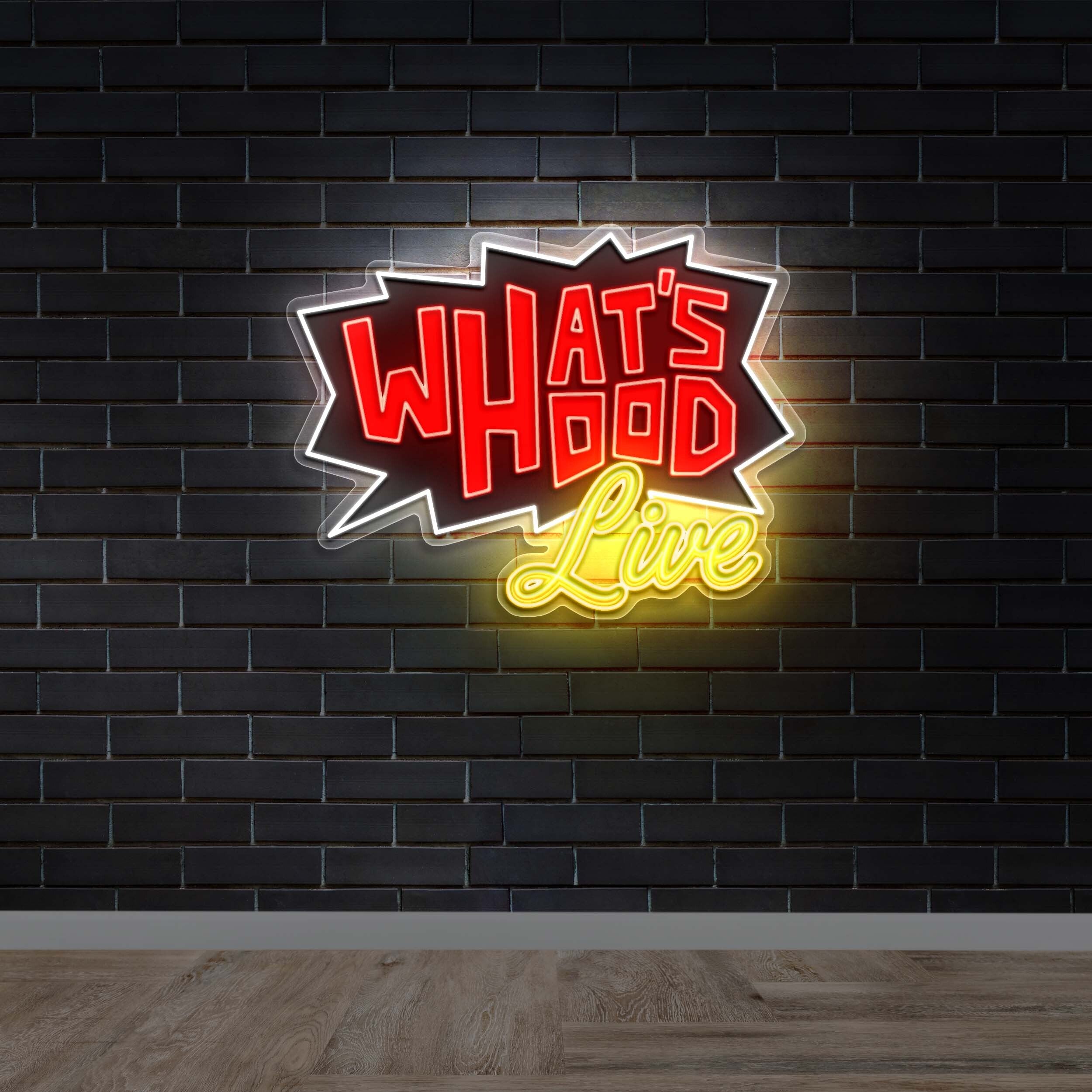 What's Hood Live - Premium Neon Artwork