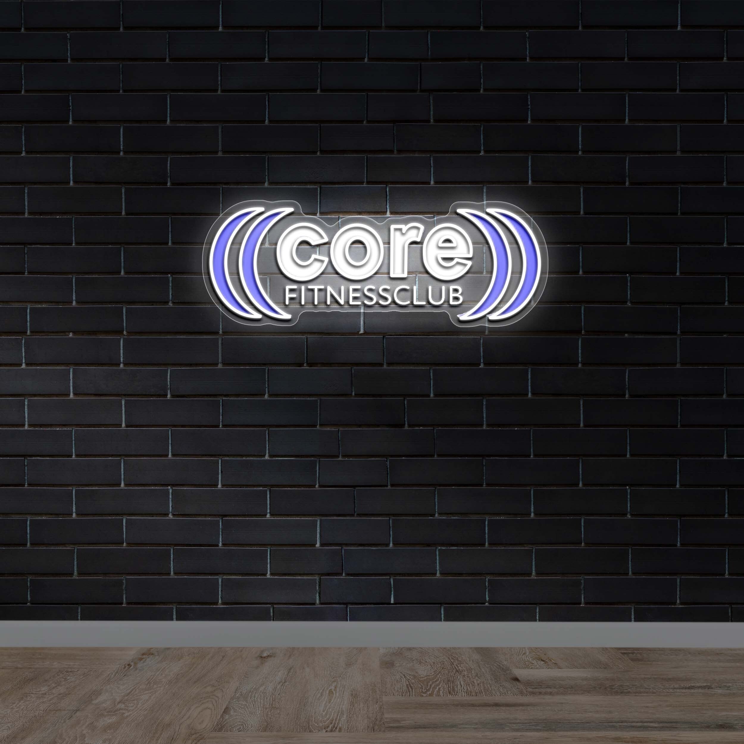 CORE FITNESS CLUB - Premium Neon Artwork