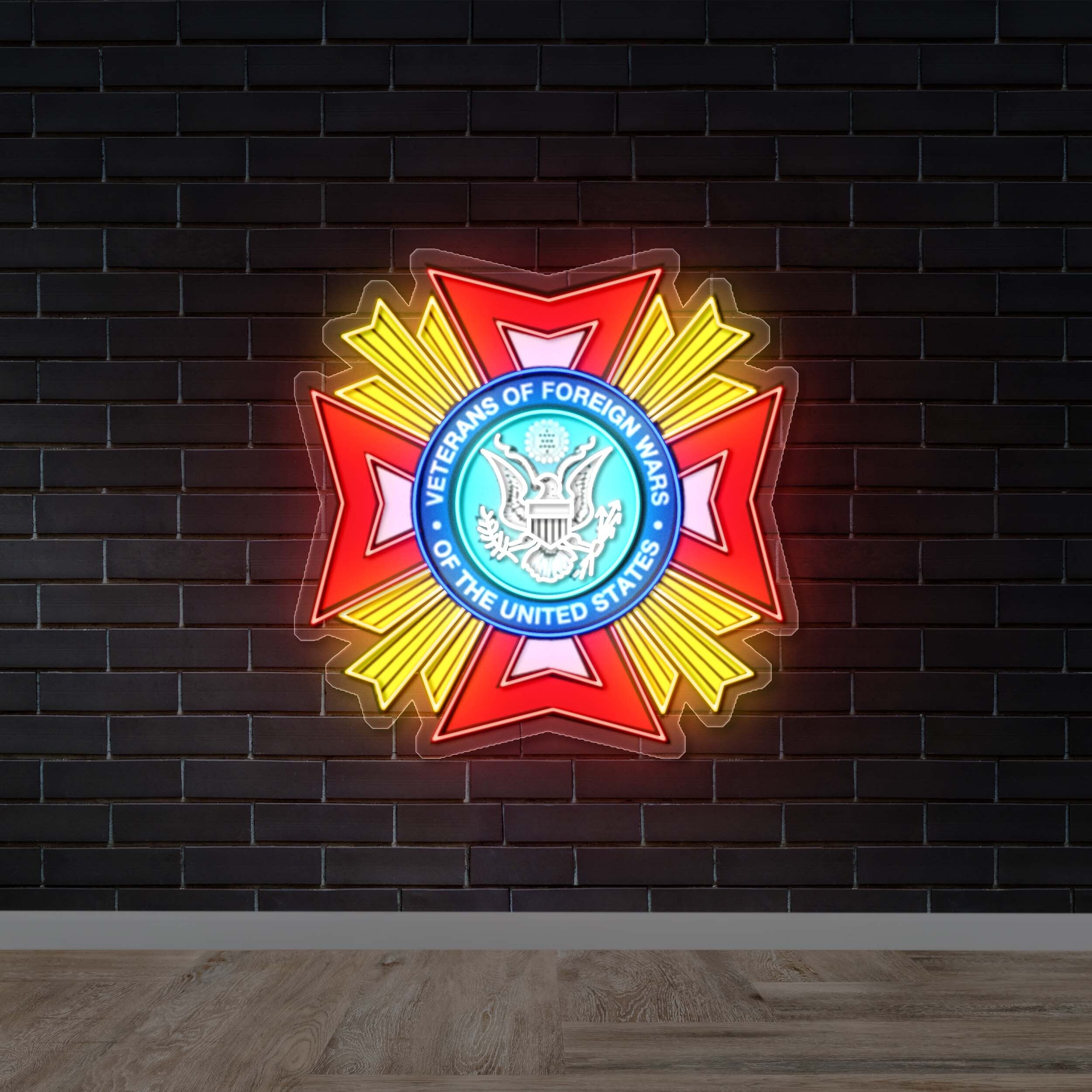 Veterans of Foreign Wars - Premium Neon Artwork