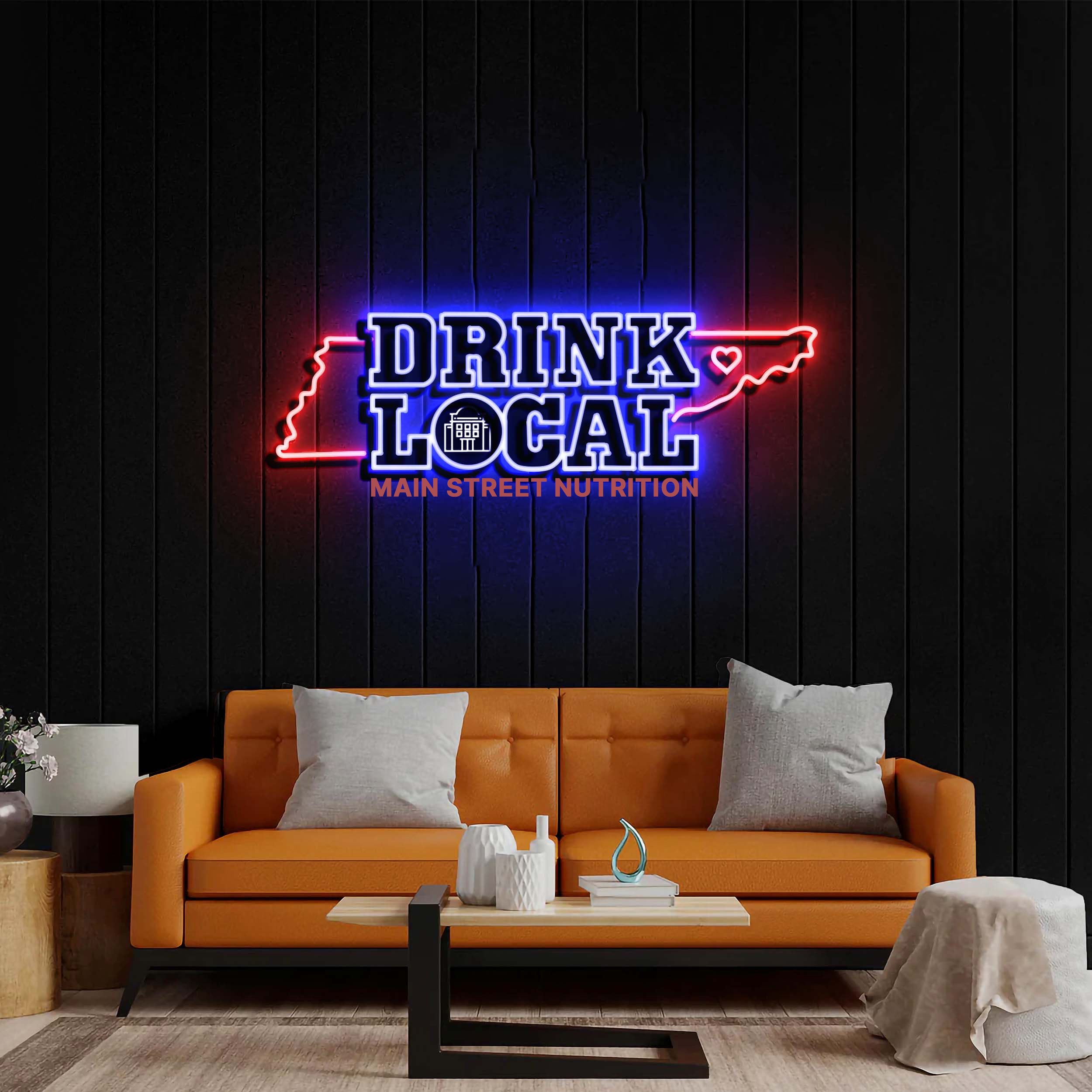 Drink Local - Premium Neon Artwork