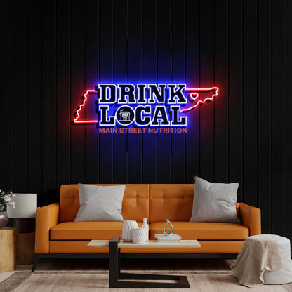 Drink Local - Premium Neon Artwork
