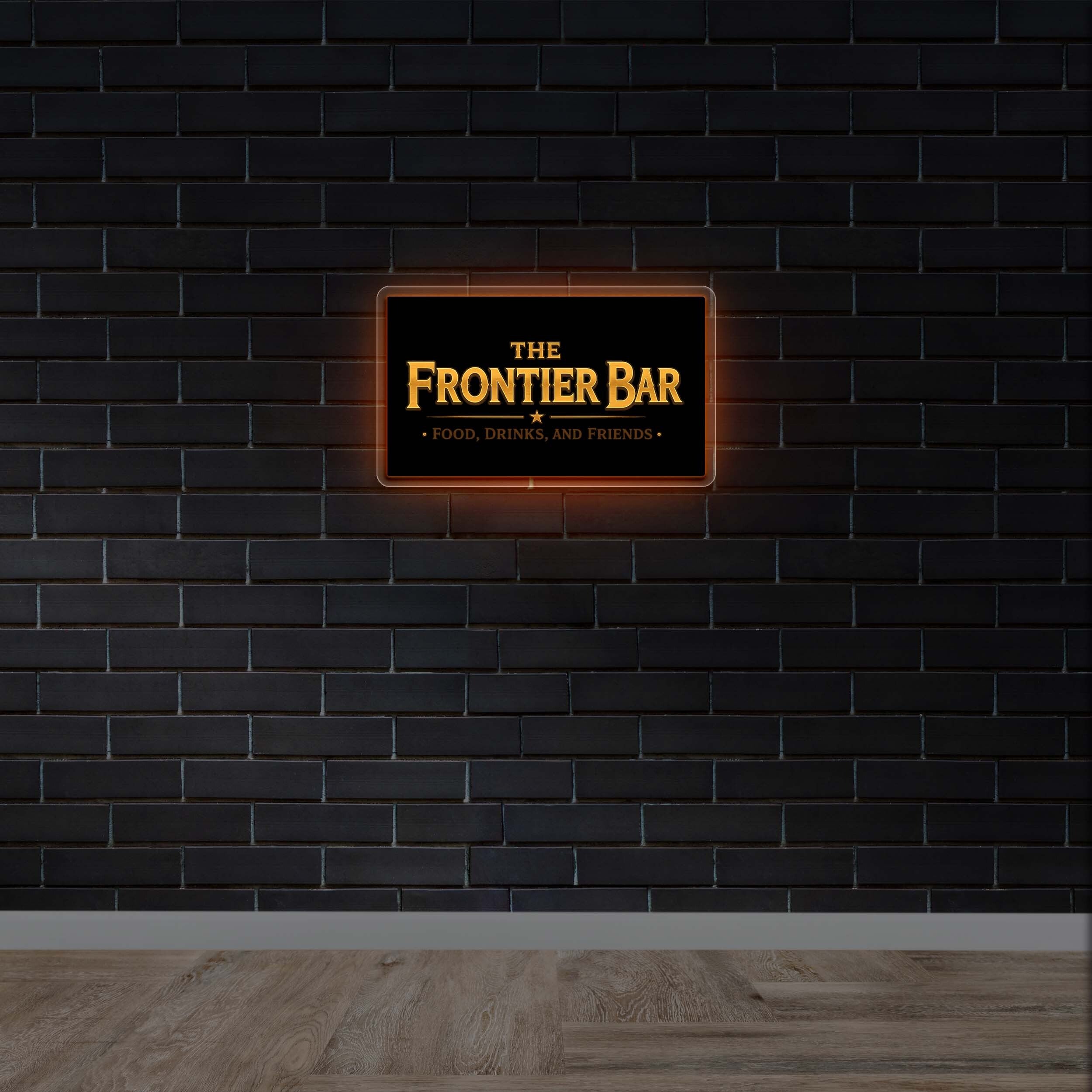 The Frontier Bar | Backlit - Premium Neon Artwork