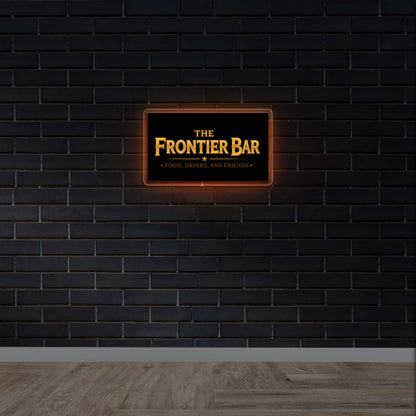 The Frontier Bar | Backlit - Premium Neon Artwork