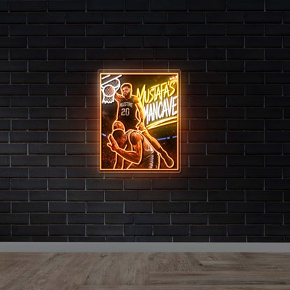 MUSTAFA'S MANCAVE - Premium Neon Artwork