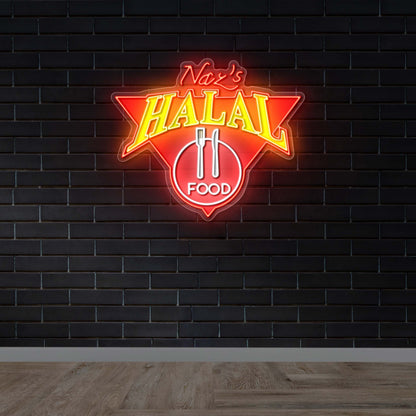 Naz's Halal Food - Premium Neon Artwork