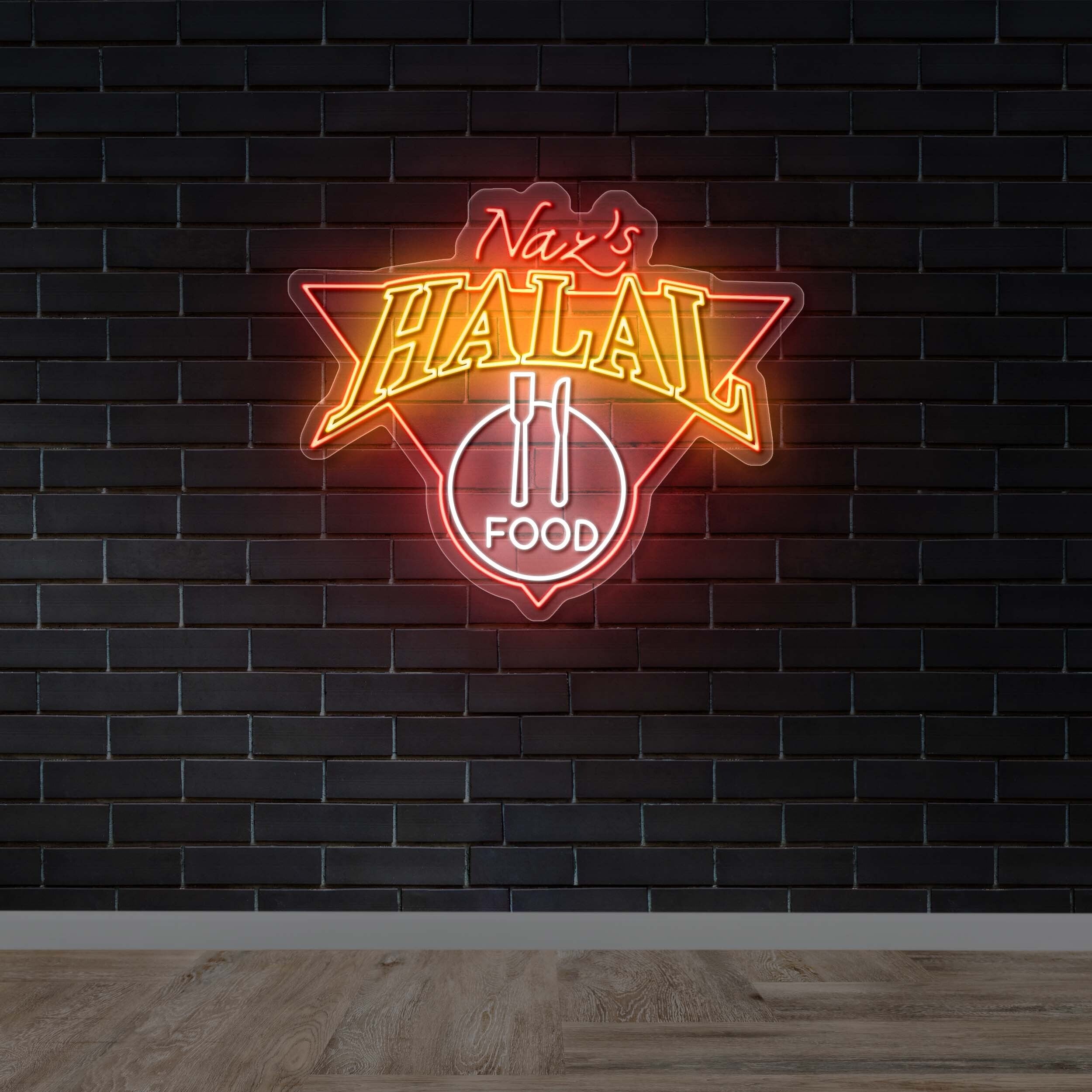 Naz's Halal Food - Premium Neon Artwork