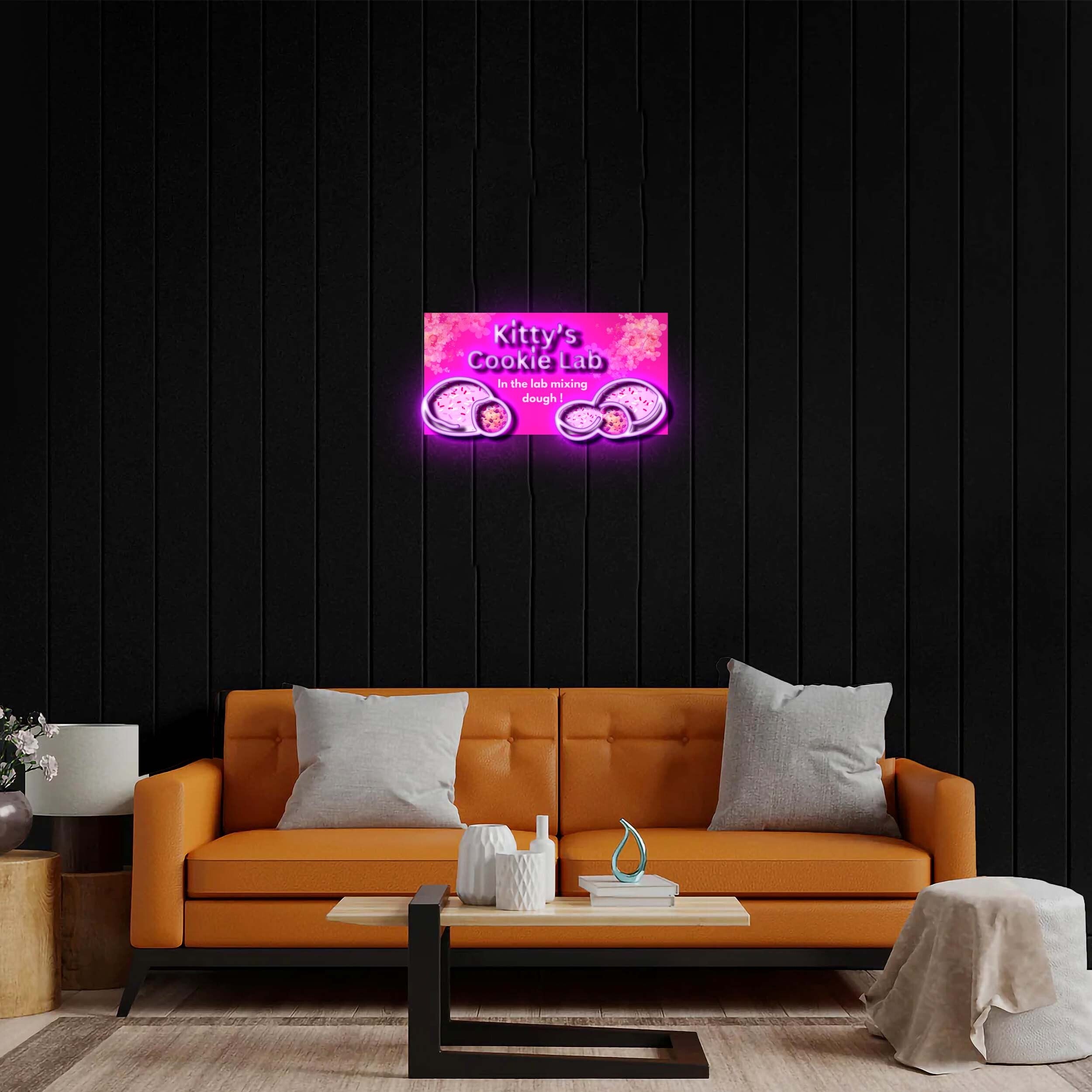 Kitty’s Cookie Lab - Premium Neon Artwork
